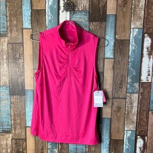 Stella Parker sport UPF 50 Vibrant Pink Sleeveless Top